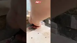 Stackstone Weave Corner Part 1 #diy #tiles #walltiles #easywall #tool #lifehacks #howto #shorts
