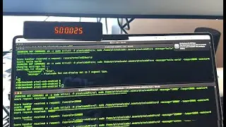 Pixelcade Score API Demo with Matrix and 7 Segment Pixelcade Dot Displays