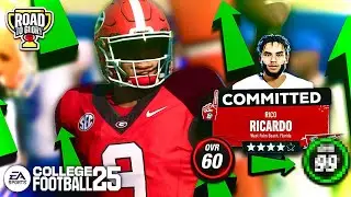 Upgrading 4-Star WIDE RECEIVER RICO RICARDO to a STAR PLAYER! College Football 25 Road to Glory
