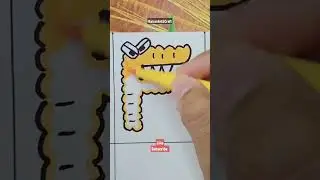 How to draw Alphabet lore  But They Food (F) #shorts #alphabetlore #food
