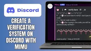 How To Create A Verification System On Discord With Mimu