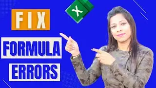 How To Remove Errors in Excel | Fixing Common Errors in Excel | All Formula Errors in Excel | Error