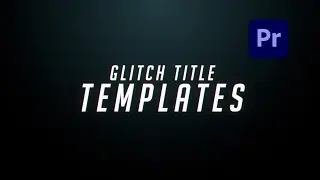 Free Glitch Titles Templates for Adobe Premiere Pro Motion Graphics Templates.