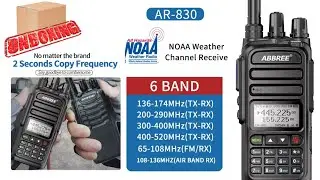 ABRREE AR-830 TX 6 Band UNBOXING première partie