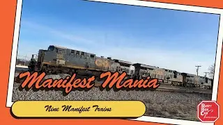 Manifest Mania - Nine CSX General Merchandise Trains Through Nashville Tennessee From Early 2024