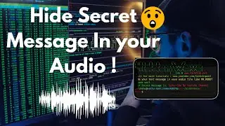 Hide Your Secret Message In  Audio File | Hacking |Pledge | Github | techchip