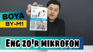 BOYA BY-M1 - Eng zo'r MIKROFON, O'zbek tilida