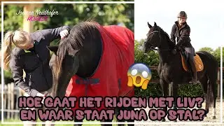 HOE GAAT HET RIJDEN MET LIV & WAAR STAAT JUNA OP STAL?💗🦄🎥🫶🏻 #joanneneidhoferhorses
