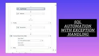 Uipath SQL Automation With Exception Handling