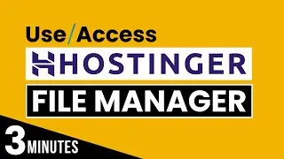 How To Use Hostinger File Manager 2025 | Hostinger Cpanel File Manager