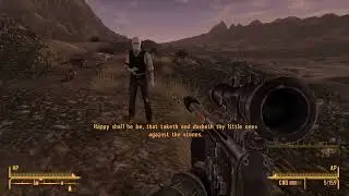 Fallout New Vegas: Joshua Graham Spouting Bible Verses While Killing Mole Rats