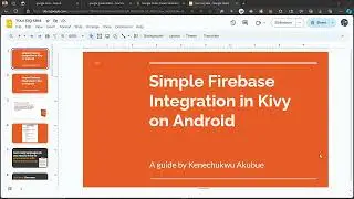 Introducing SJFirebase And How To Use It To Integrate Firebase In Kivy Apps  On Android