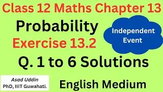 Class 12 Math Chapter 13 Exercise 13.2 Q 1 to 6 Solutions #12boardexam #iitjee #jee #jeeadvanced