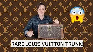 A SUPER RARE LOUIS VUITTON TRUNK | The inside is truly unique
