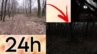 Strávil jsem 24h v lese!😨 #challenge #meme