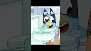 Bluey Congratulates a Toilet | Bluey - Relax | S03E40 #shorts #bluey #bingo #toilet #dunny