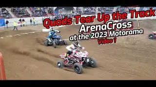 Quads Tear Up the Track ArenaCross at the 2023 Motorama Video 1 