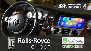 ADD APPLE CARPLAY ANDROID AUTO ROLLS ROYCE GHOST Factory Screen GOOGLE MAPS WAZE YOUTUBE NETFLIX
