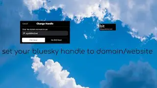 How to set a custom domain as your Bluesky handle