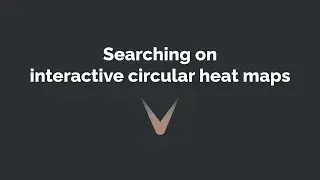Searching on interactive circular heat maps