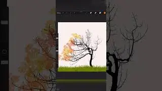 ONLY 4% TALENT - Easy Tree Painting | Procreate #shorts #satisfying