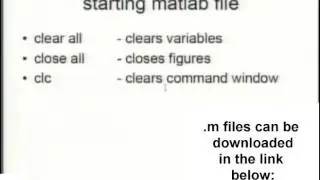 Heat Transfer in MATLAB - part 1/8: Introduction to MATLAB