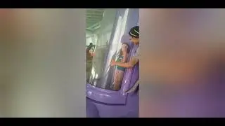 Kalahari Round Rock Drop Slide with Elizabeth! Sahara Sidewinder 😱