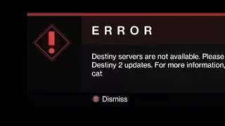 Seeing error code 'cat' in Destiny 2