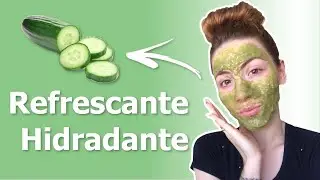 Máscara facial caseira de pepino - skin care natural