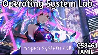 open system call using c program | os cs8461 | 4th sem of cse | operating system lab | QT