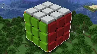 Rubik's Cube in MINECRAFT - A Sticker-less version of Mumbo Jumbo's Rubik's Cube (World Download!)