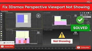 3Dsmax Perspective View Not Showing Solution