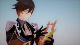 Zhongli plays Guizhong's lullaby
