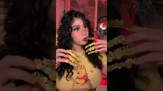 I LOVE eating my LONG NAILS🤪💅 