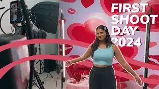 first shoot day of 2024 w/ Nykaa ⭐️