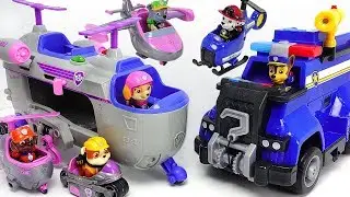Paw Patrol Ultimate Rescue Skye Helicopter, Police Cruiser! Defeat PJ Masks villains! 