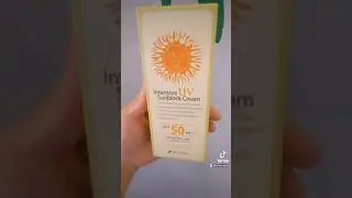switching on INTENSIVE UV SUNBLOCK CREAM, SPF 50++++a product form Korea.. 