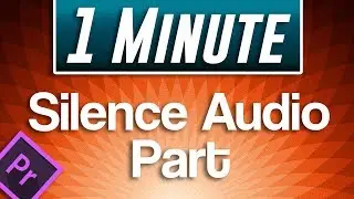 Premiere Pro CC : How To Silence Audio Part without Deleting (Mute Sound)