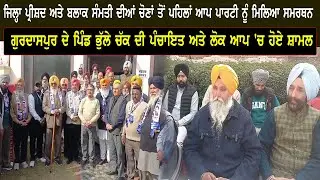 ਜਿਲ੍ਹਾ ਪ੍ਰੀਸ਼ਦ ਅਤੇ ਬਲਾਕ ਸੰਮਤੀ ਦੀਆਂ ਚੋਣਾਂ ਤੋਂ ਪਹਿਲਾਂ ਆਪ ਪਾਰਟੀ ਨੂੰ ਮਿਲਿਆ ਸਮਰਥਨ