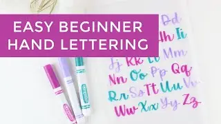 Crayola Calligraphy! Easy (and cheap!) handlettering for beginners!