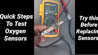 Quick Steps to Test Oxygen Sensor (O2 Sensor)