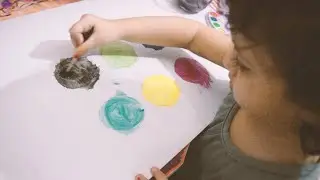 Finger painting for Kids, Kids Art - Thumb Painting Tutorial for Kids under five eliza