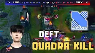 Deft Quadra Kill Zeri on LCK Worlds Regional Qualifier - DRX vs LSB