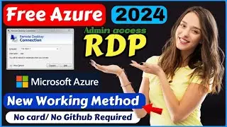 Free azure rdp | How to create free azure rdp | Microsoft azure rdp free | Free RDP 2024 ! 8 GB FREE