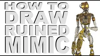 How to draw Mimic (FNaF: Security Breach)