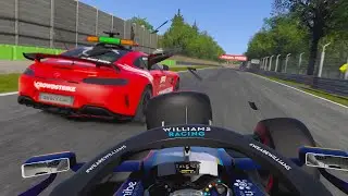 F1 2021 Ai Cars Crash Into The Safety Car