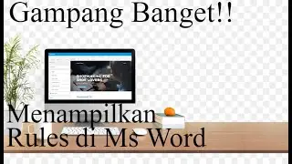 cara menampilkan rules pada microsoft word