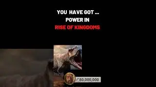 Mr Incredible Becoming Old: You've got ... power in Rise of Kingdoms.