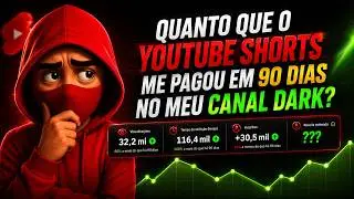 Quanto o YouTube Shorts Me Pagou em 90 Dias (REVELADO) | Ganhos Reais 2026 💰📊