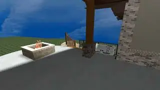 Retaining Wall with Hot Tub